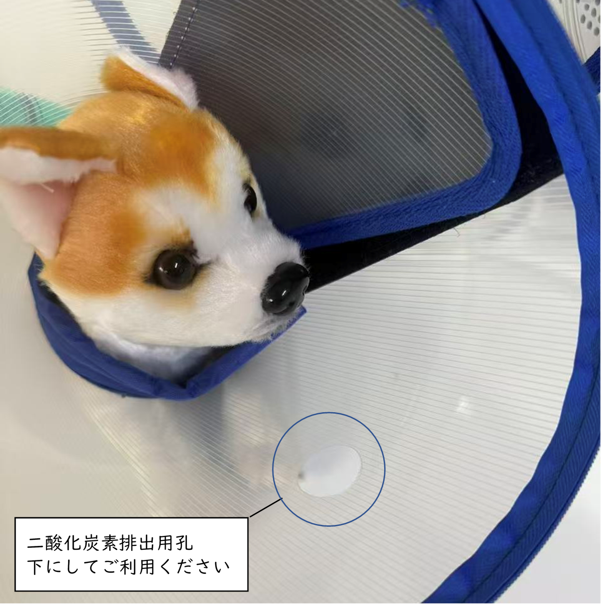 水素吸入器 ペット用 マスク 二酸化炭素排出孔